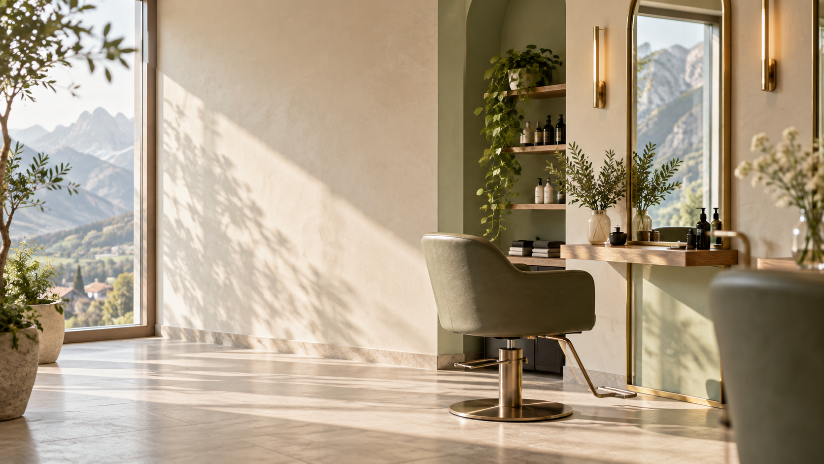 Original AI-generated salon concept interior